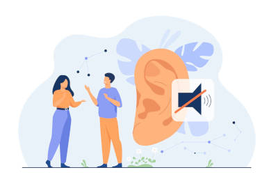 Surdos usando a Libras como meio de comunicação